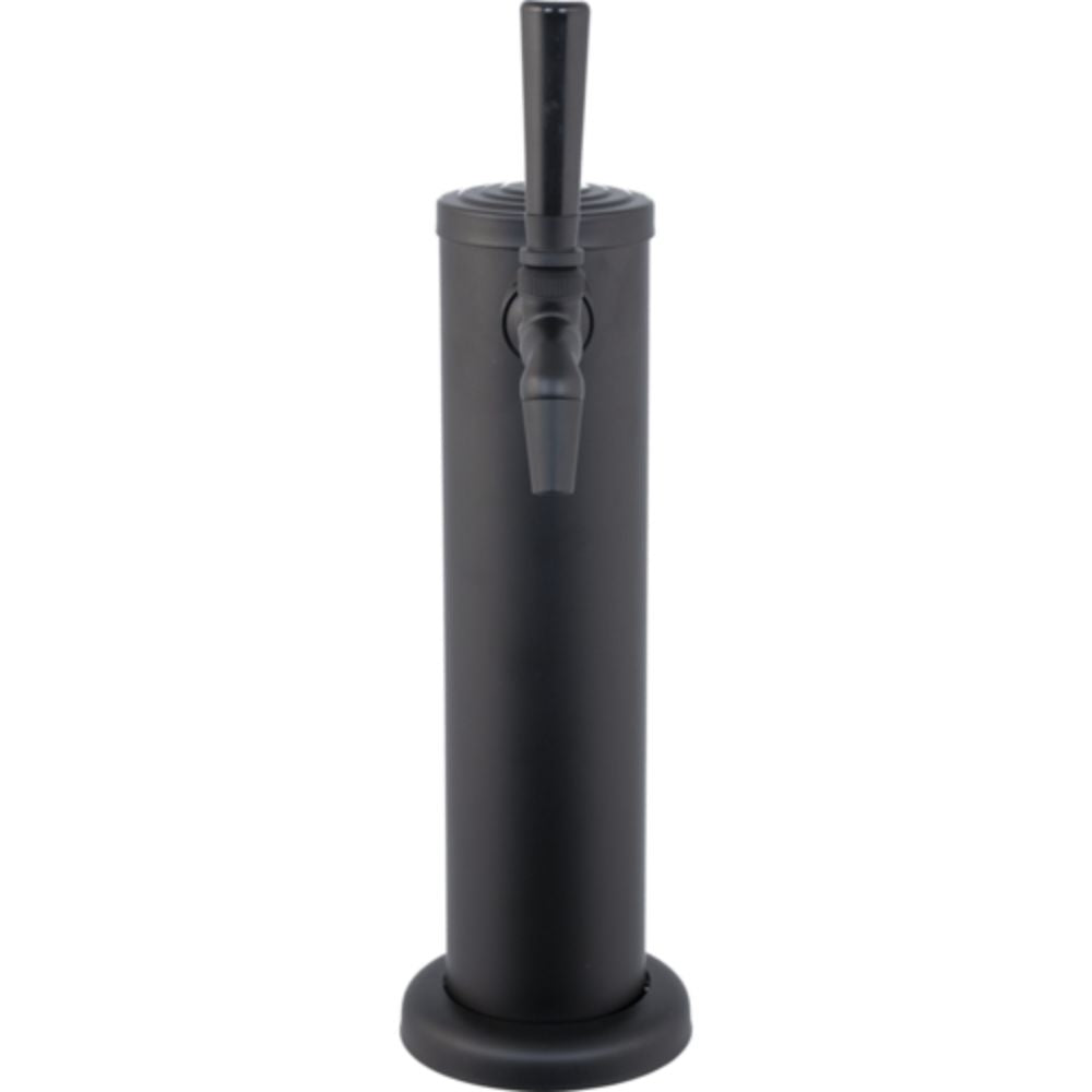 Komos Matte Black Draft Tower w/ NukaTap Faucets (w/ Duotight Fittings)