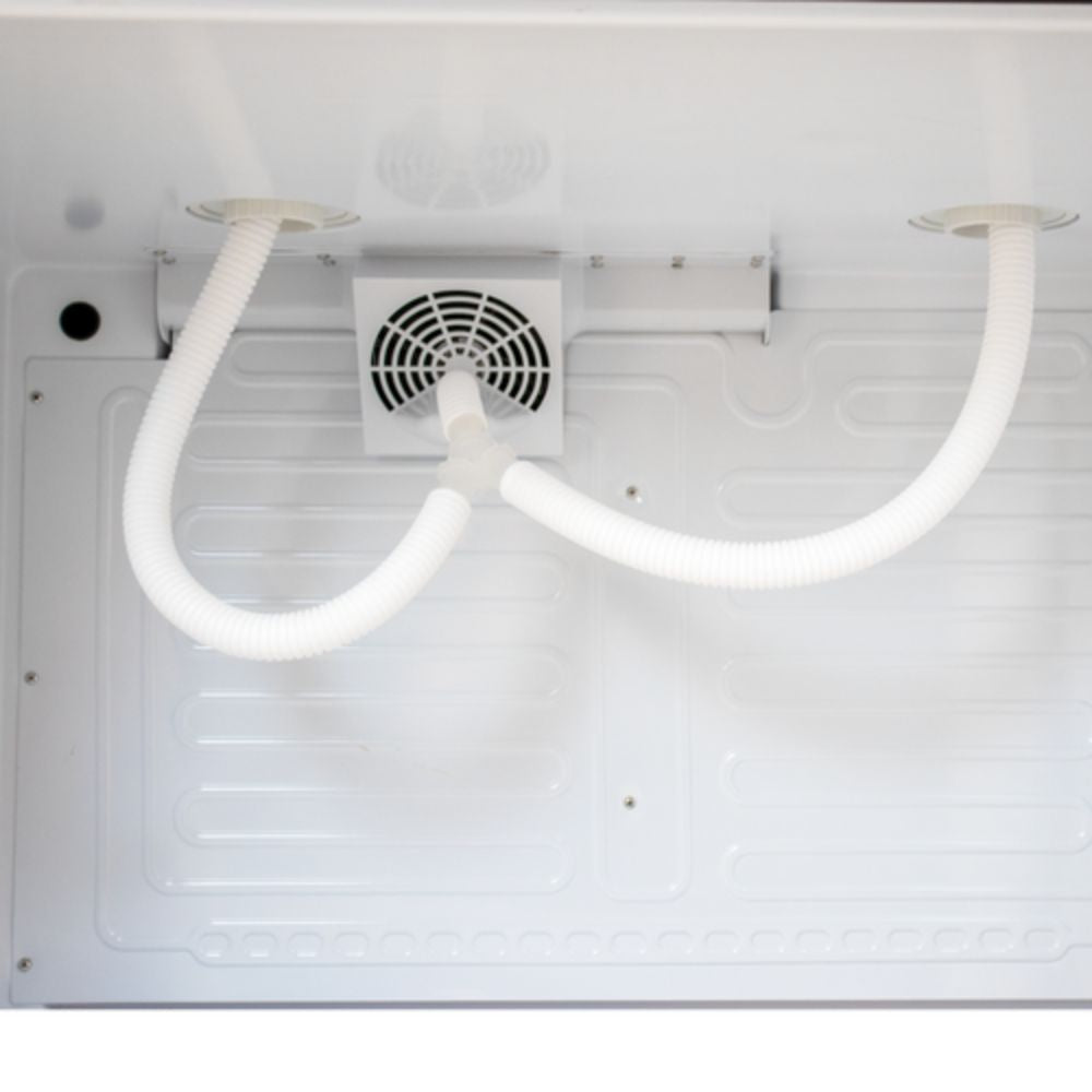 Komos 35-2/5" Double-Wide Stainless Steel Door Freestanding Kegerator