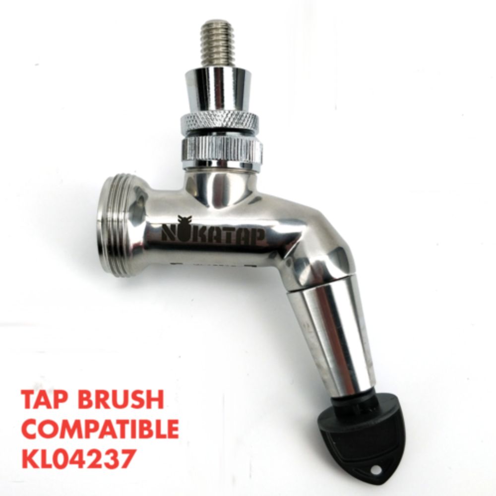 KegLand NukaTap Stainless Steel Beer Faucet Matte Black Finish Stealth Bomber Edition Forward Sealing