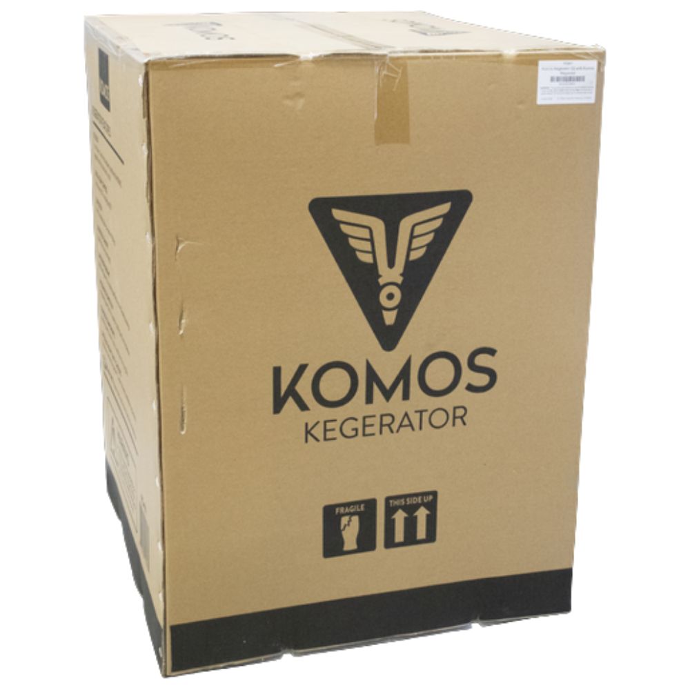 Komos 23-3/4" Freestanding Kegerator - Fits Up To 4 Ball Lock Corny Kegs