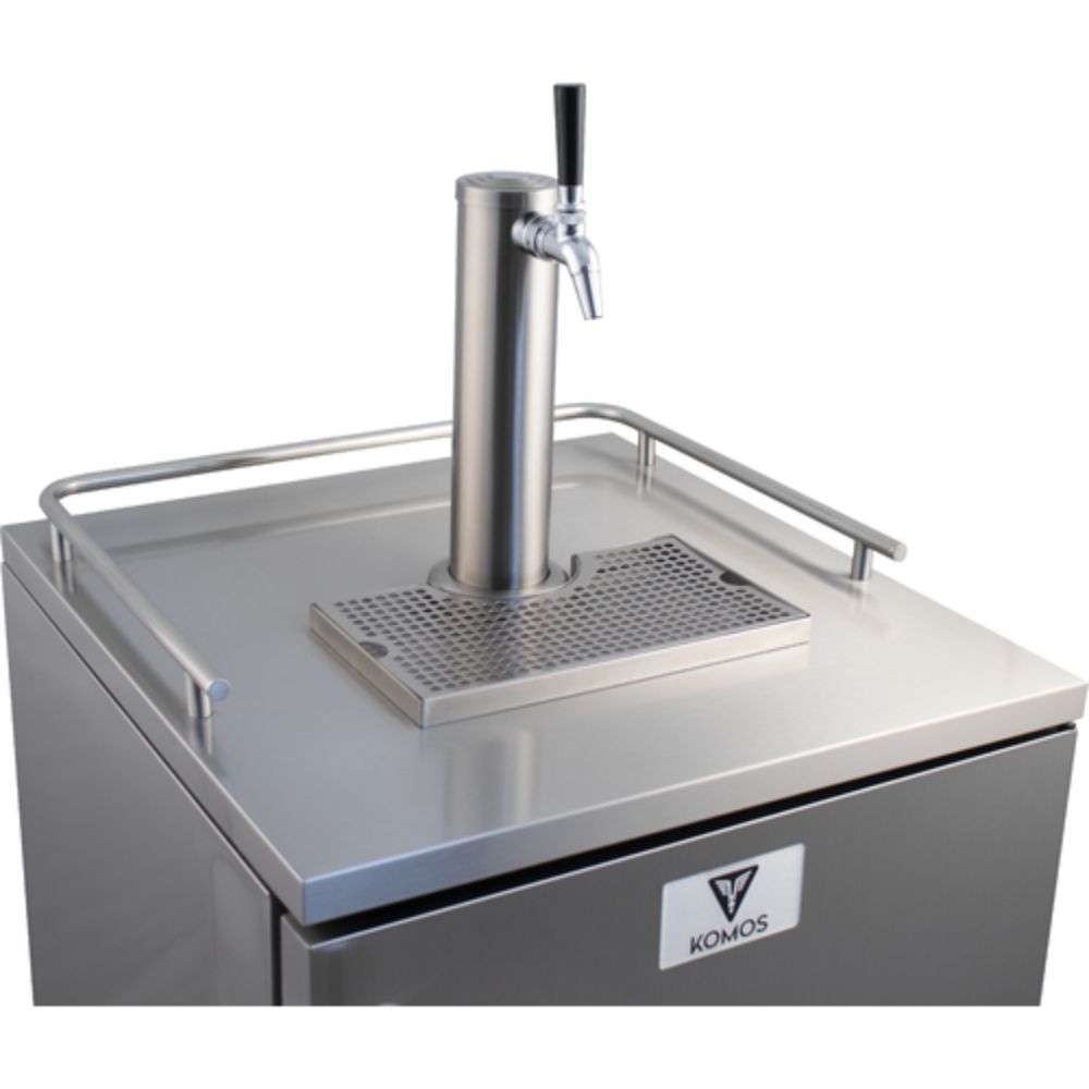 Komos 24" Built-In Outdoor Kegerator with Stainless Steel Interior and Exterior