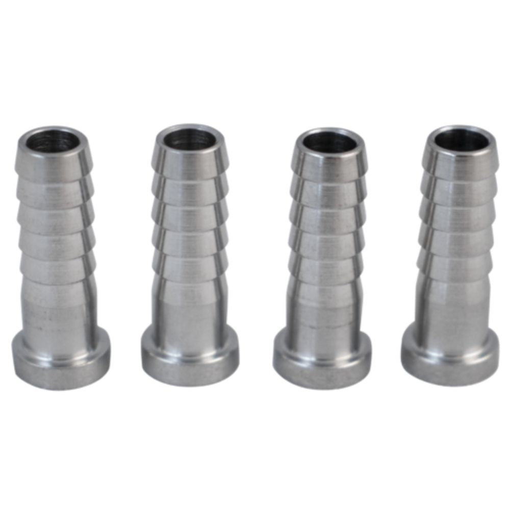 Komos Flare Fitting Stainless 1/4" Barb 4-Pack
