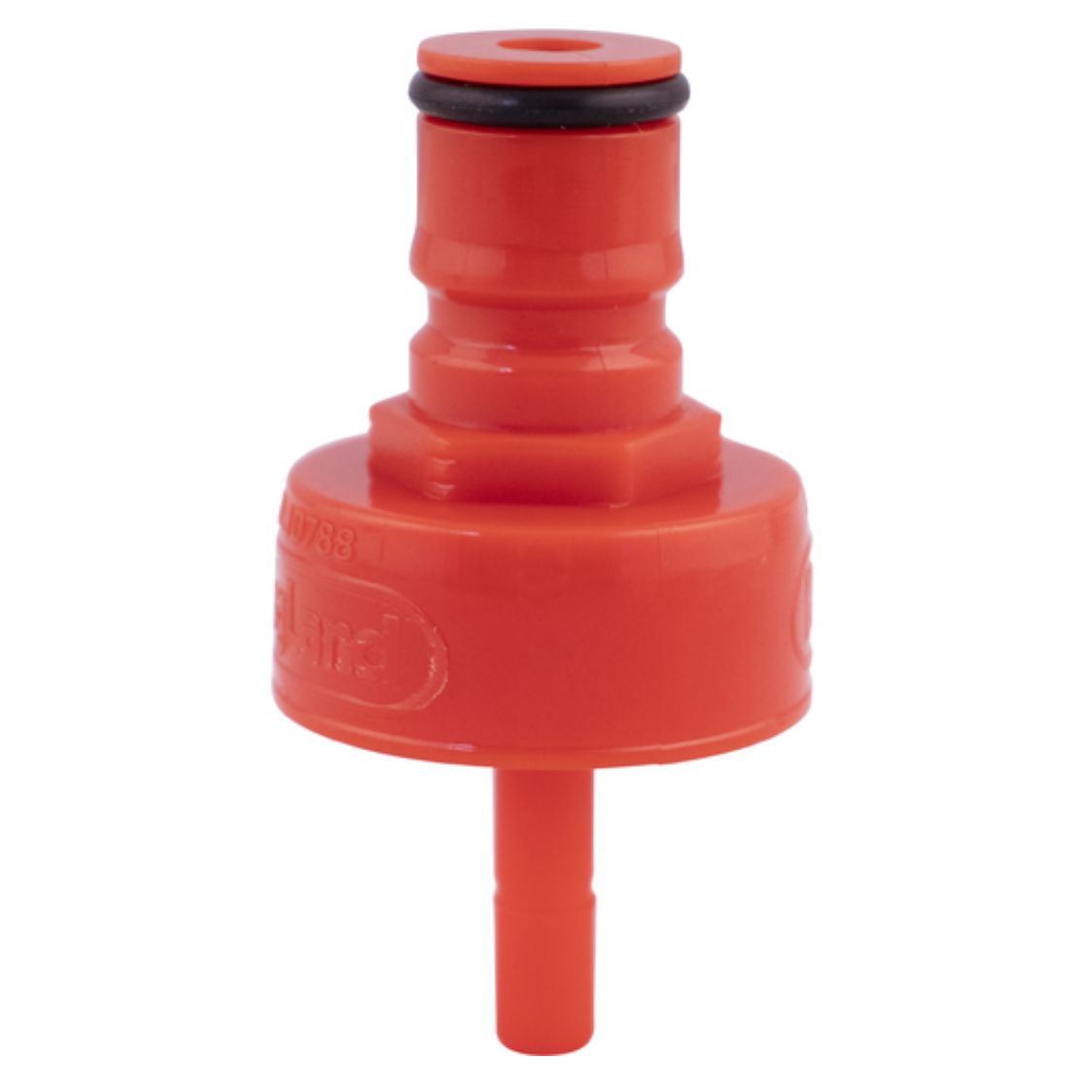 KegLand Carbonation and Line Cleaning Ball Lock Quick Disconnect (QD) Cap - Red Plastic
