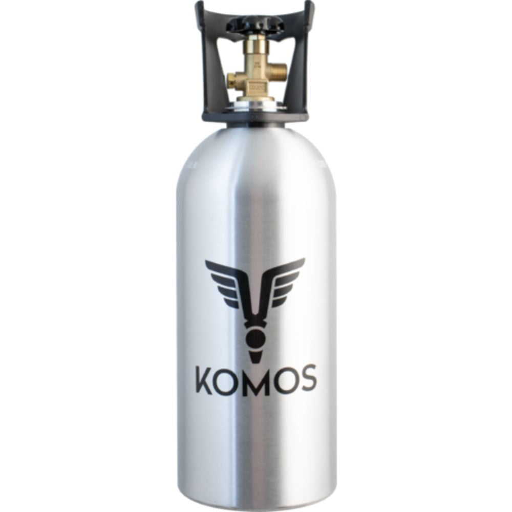 Komos 10 lb CO2 Tank Premium Aluminum New CGA320 Valve US DOT Approved
