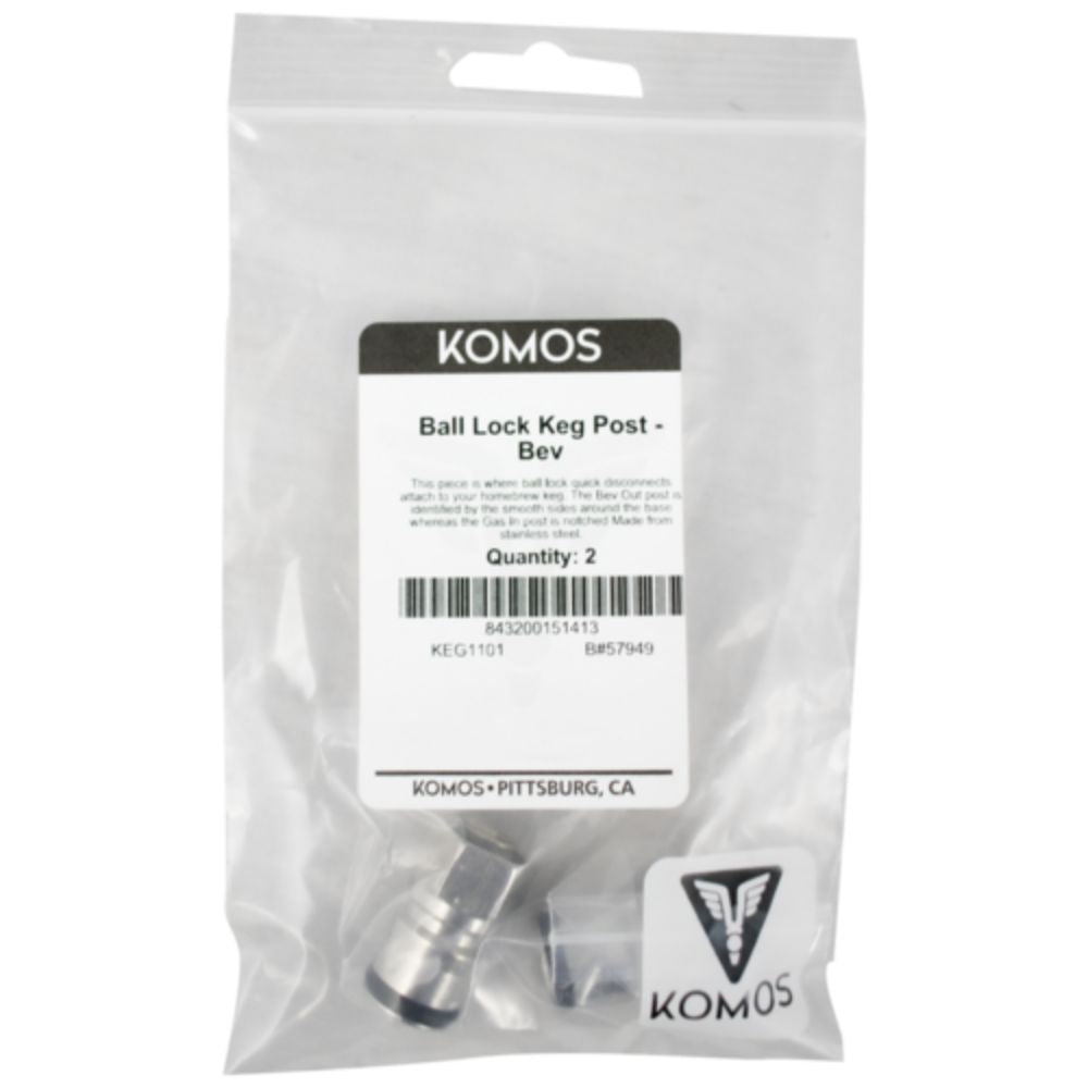 Komos Ball Lock Keg Post Bev Out 2-Pack