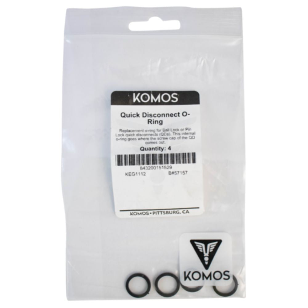Komos O-ring Gasket For Ball Lock Or Pin Lock Quick Disconnect (QD) 4-Pack