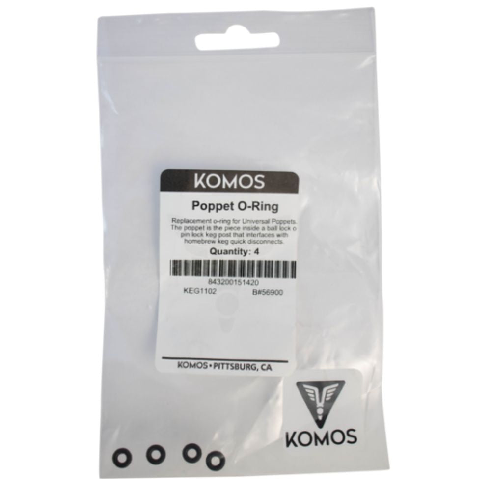 Komos Replacement O-ring For Universal Poppet 4-Pack