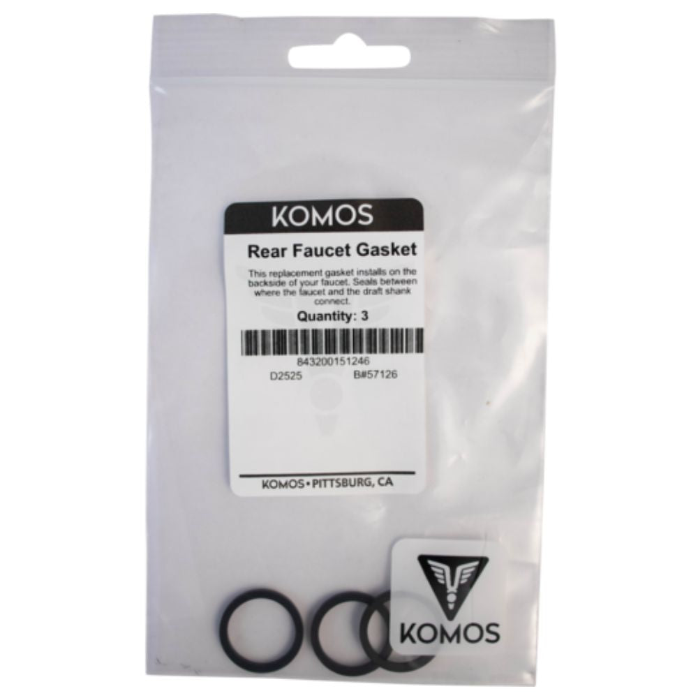 Komos Rear Faucet Gasket 3-Pack