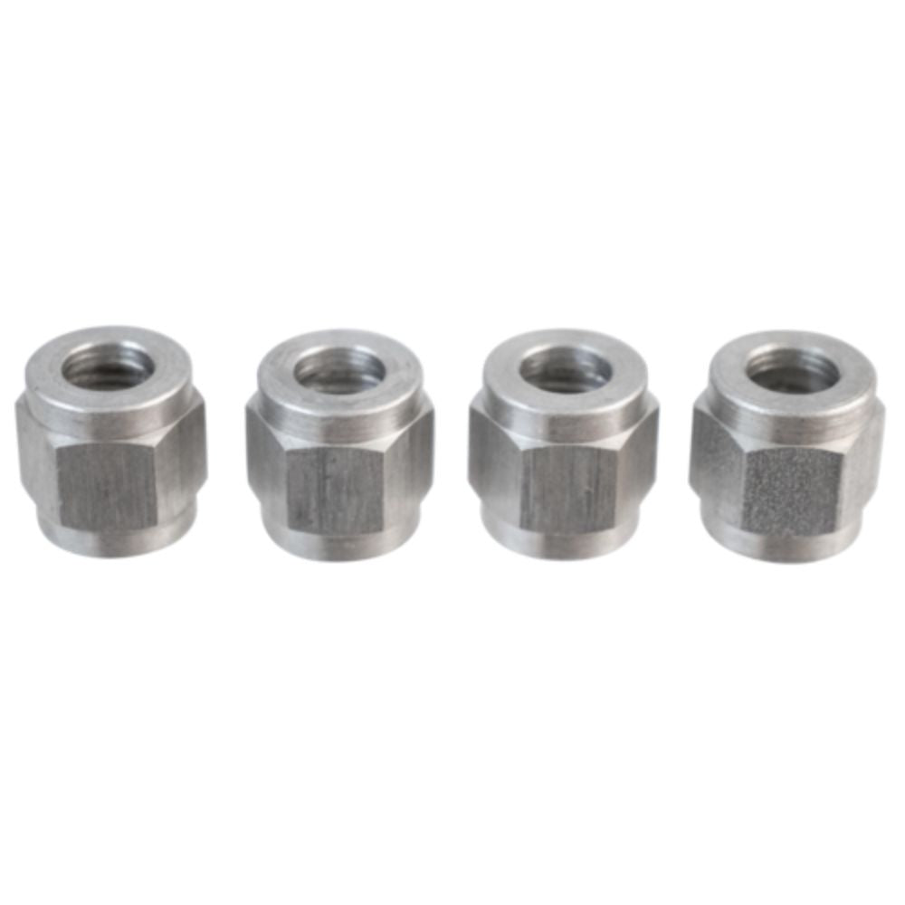 Komos Flare Fitting Stainless 1/4" Swivel Nut for 1/4" Barb 4-Pack
