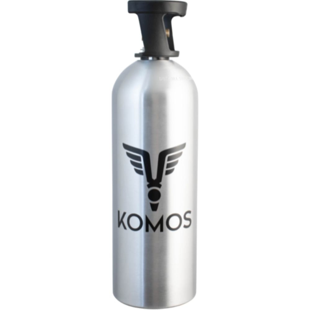 Komos 20 lb CO2 Tank Premium Aluminum New CGA320 Valve US DOT Approved
