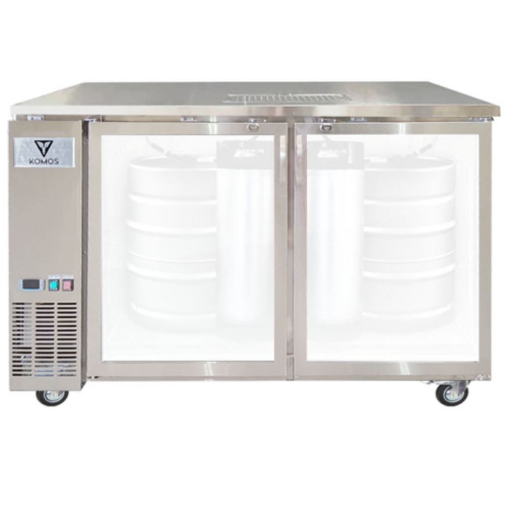 Komos Olympus Deluxe 58-7/8" Double-Wide Freestanding Kegerator