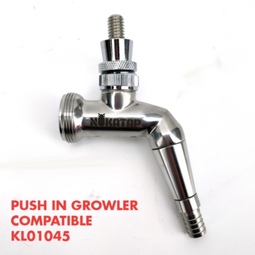 KegLand NukaTap Stainless Steel Beer Faucet Forward Sealing
