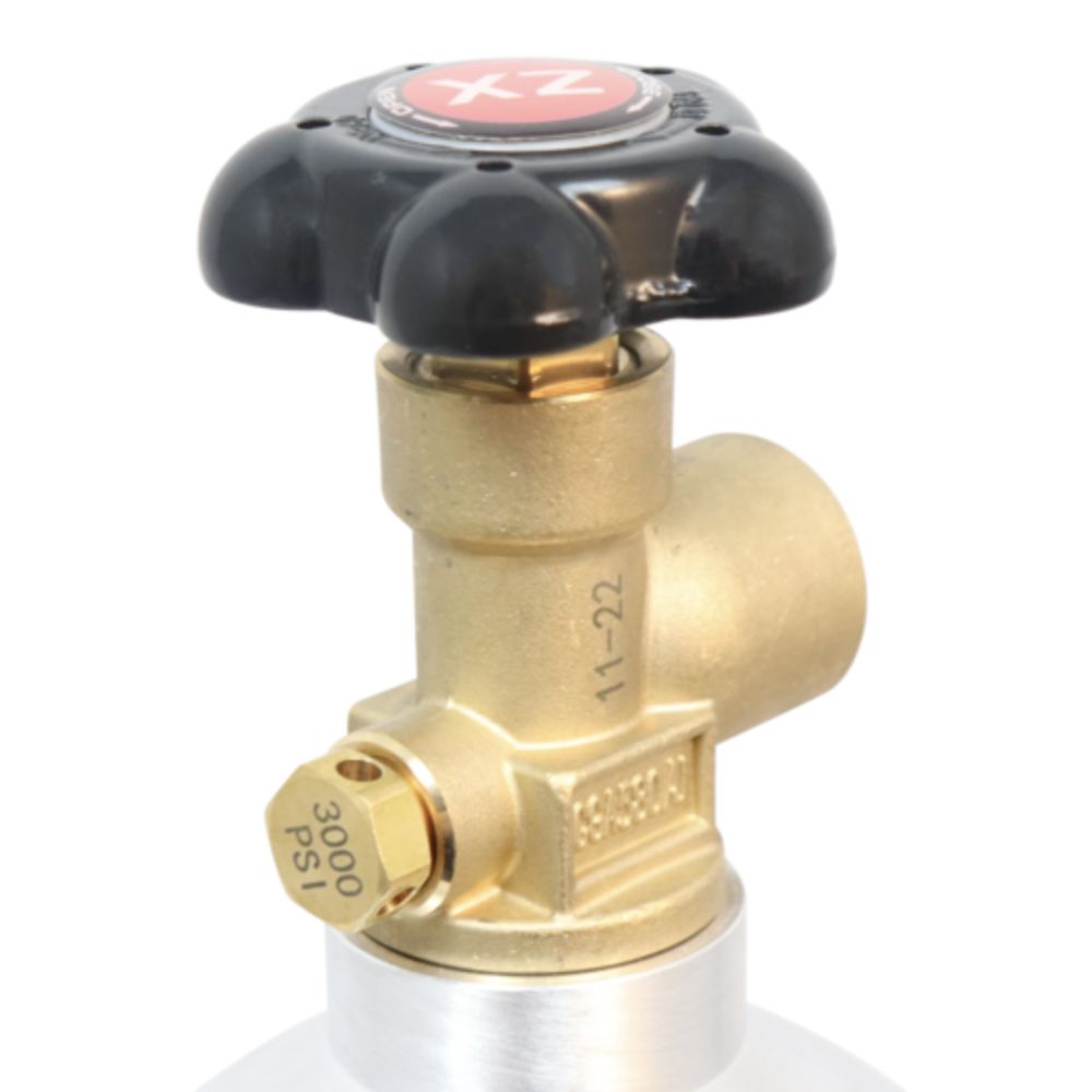 Komos 22 ft³ Nitrogen Tank Argon Tank Beer Gas Tank Premium Aluminum New CGA580 Valve US DOT Approved