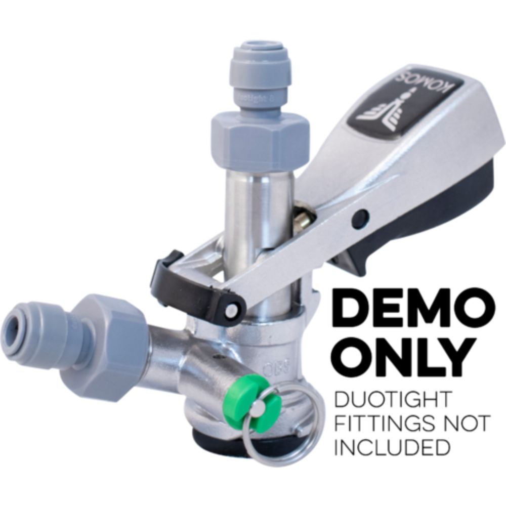 Komos Stainless Steel Sanke Keg Beer Tap - D-Style Keg Coupler (With PRV)