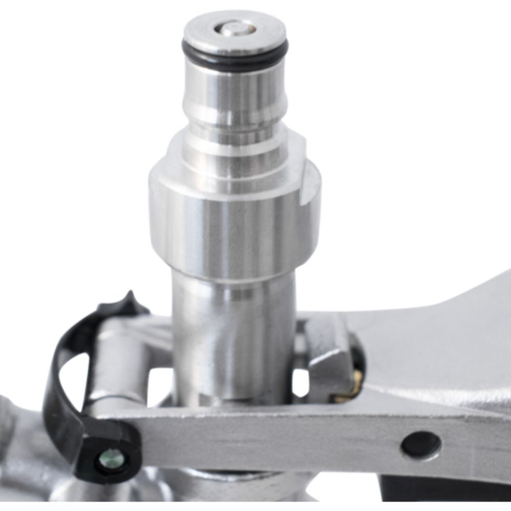 Komos Stainless Steel S-Style Keg Coupler with Ball Lock Quick Disconnect (QD) Adapters