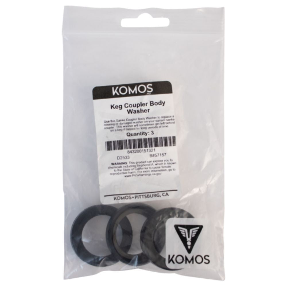 Komos Sanke Keg Coupler Body Washer D-Style 3-Pack