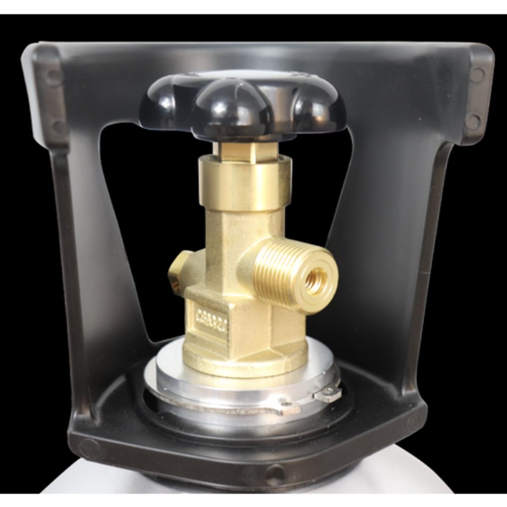 Komos 25 lb CO2 Tank Premium Aluminum New CGA320 Valve US DOT Approved