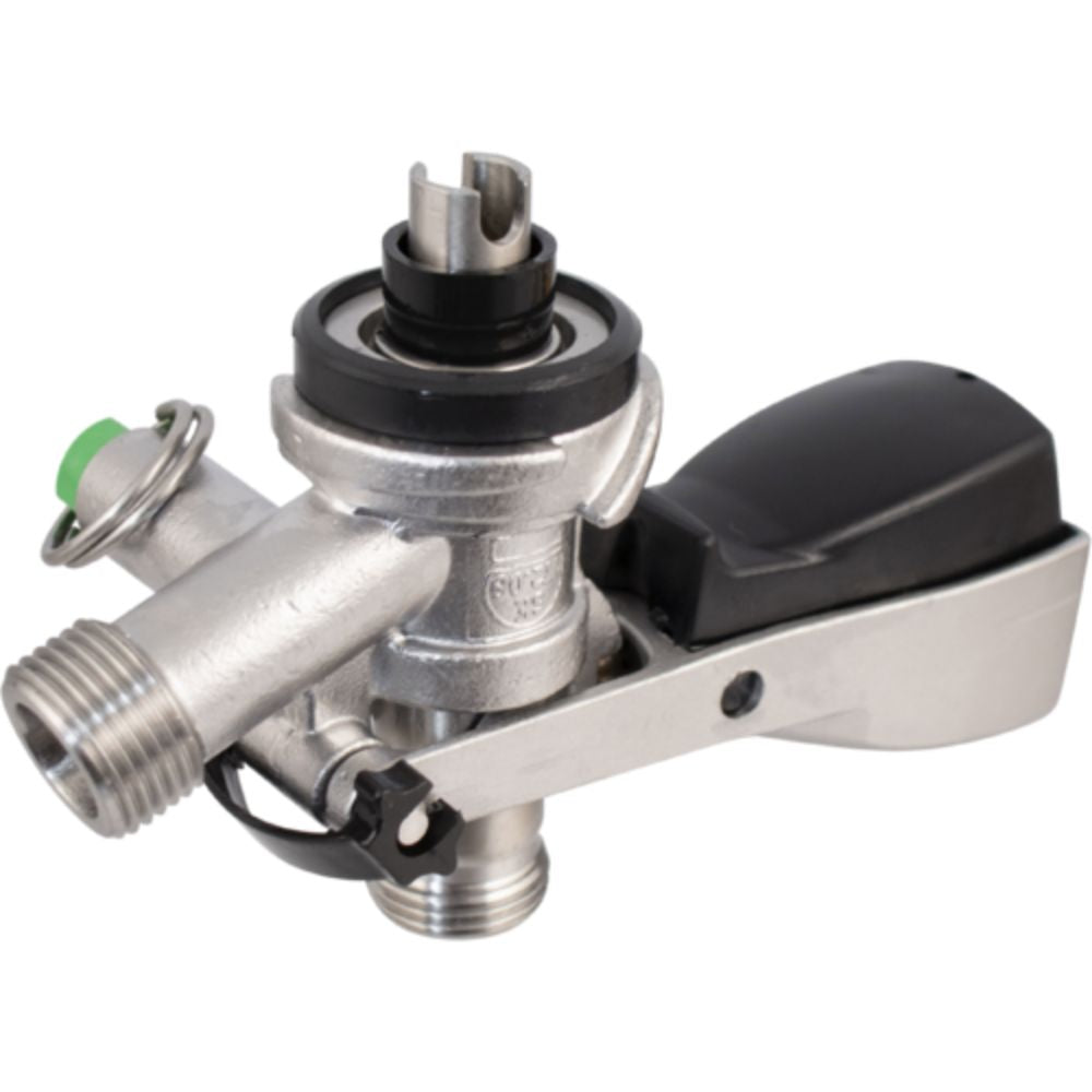 Komos Stainless Steel S-Style Keg Coupler with 8 mm Duotight Adapters