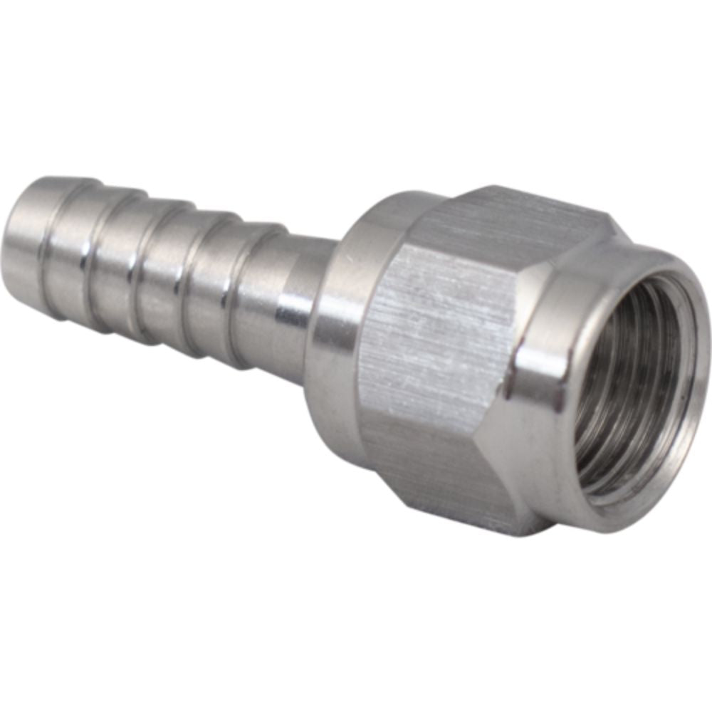 Komos Stainless Flare Fitting Set 1/4 " Swivel Nut & Barb