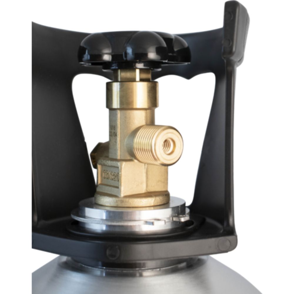Komos 20 lb CO2 Tank Premium Aluminum New CGA320 Valve US DOT Approved
