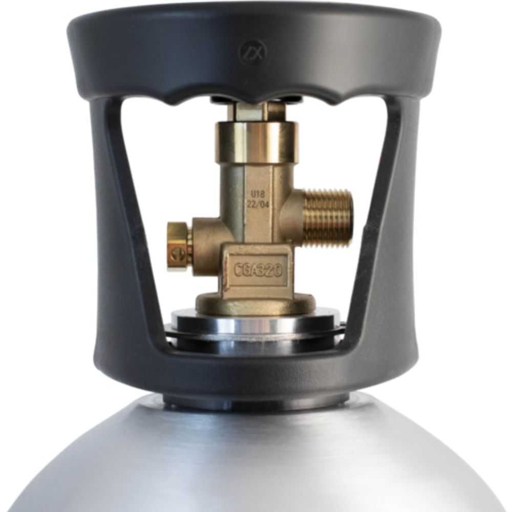 Komos 20 lb CO2 Tank Premium Aluminum New CGA320 Valve US DOT Approved