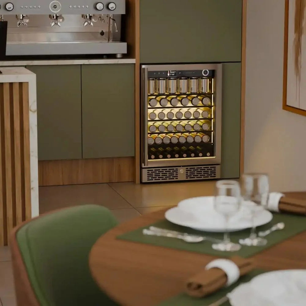 Vinotemp VTBC117EVGSS Beverage Cooler Built In Set Up Preview Photo