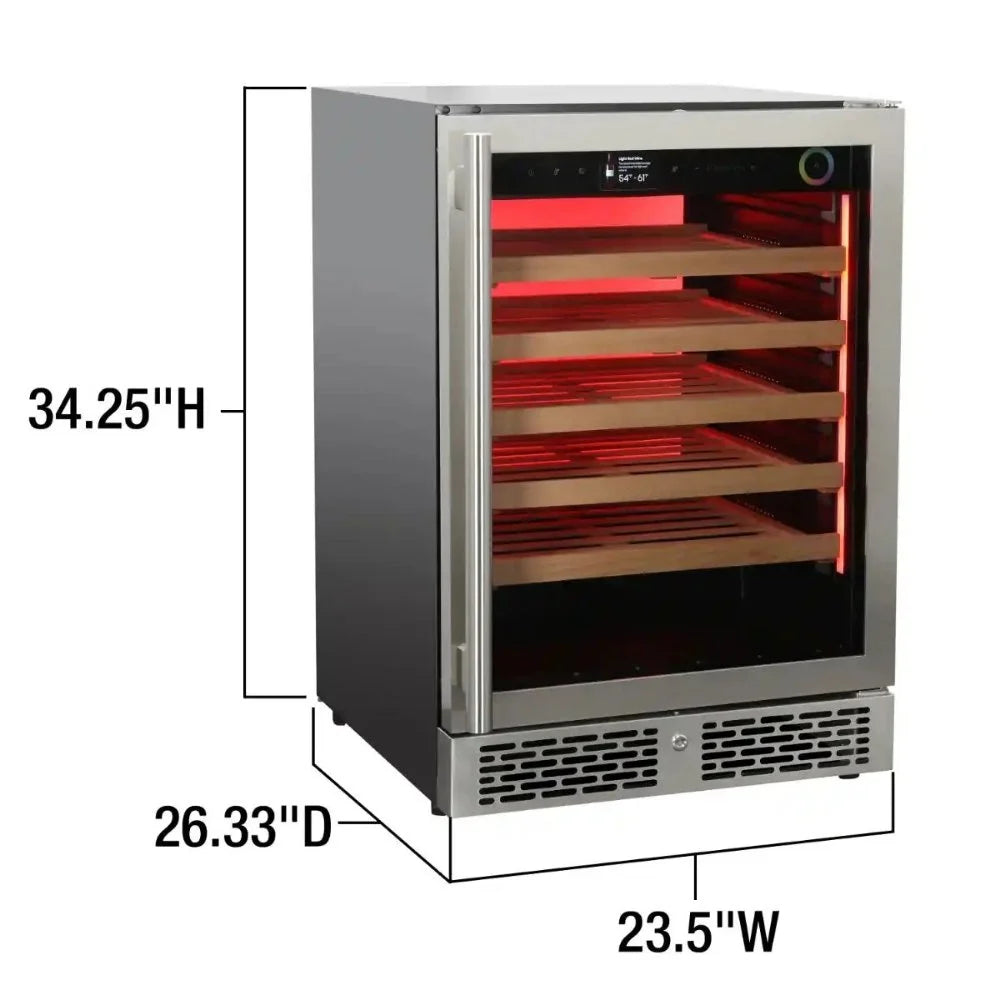 Vinotemp VTBC117EVGSS Beverage Cooler Dimensions Illustration