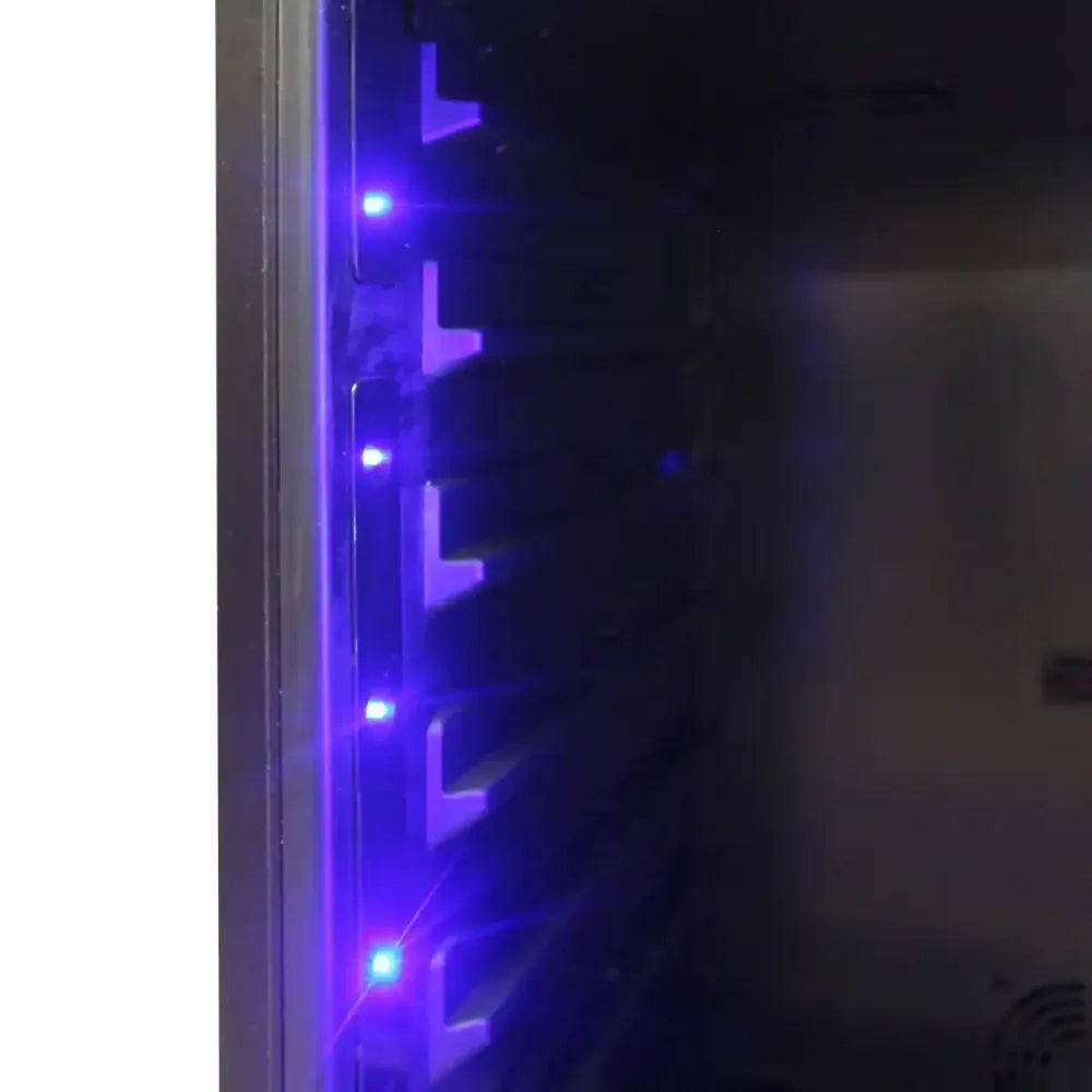 Vinotemp EL-168WCST Wine Refrigerator Blue LED Light Close Up Picture