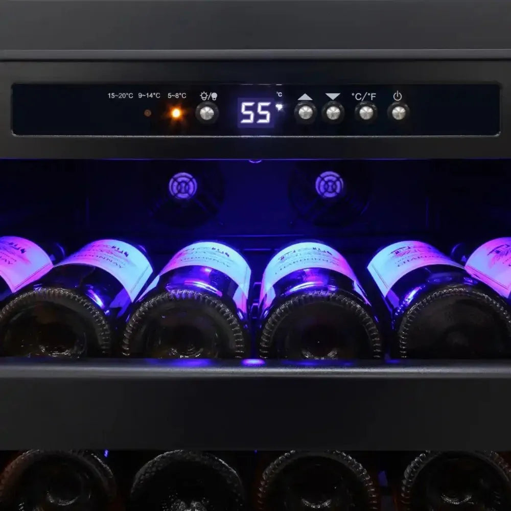 Close Up Photo of EL-100SBB Wine Fridge Digital Temperature Control