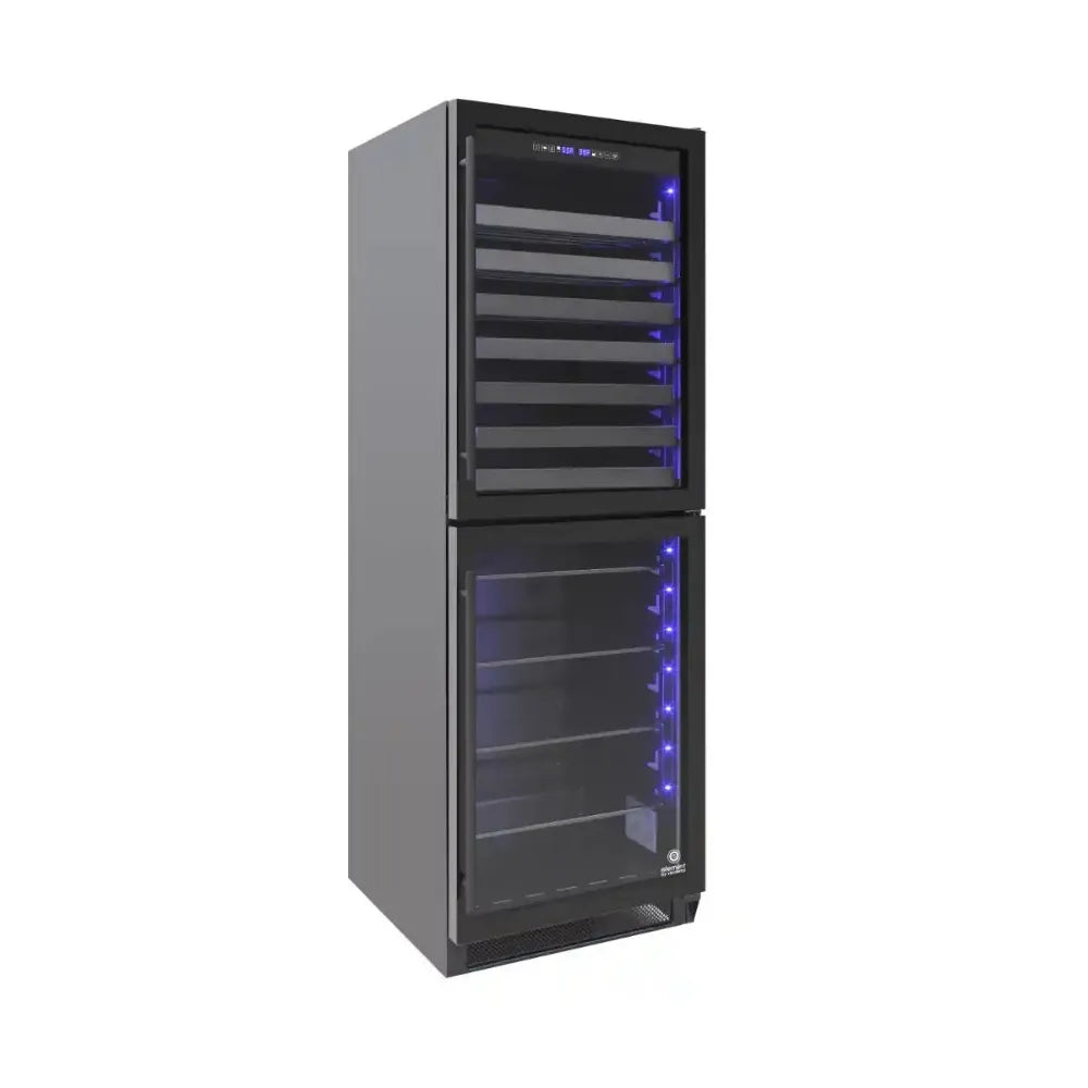 Front Angle Photo of Vinotemp EL-100WBC-TS Wine and Beverage Fridge