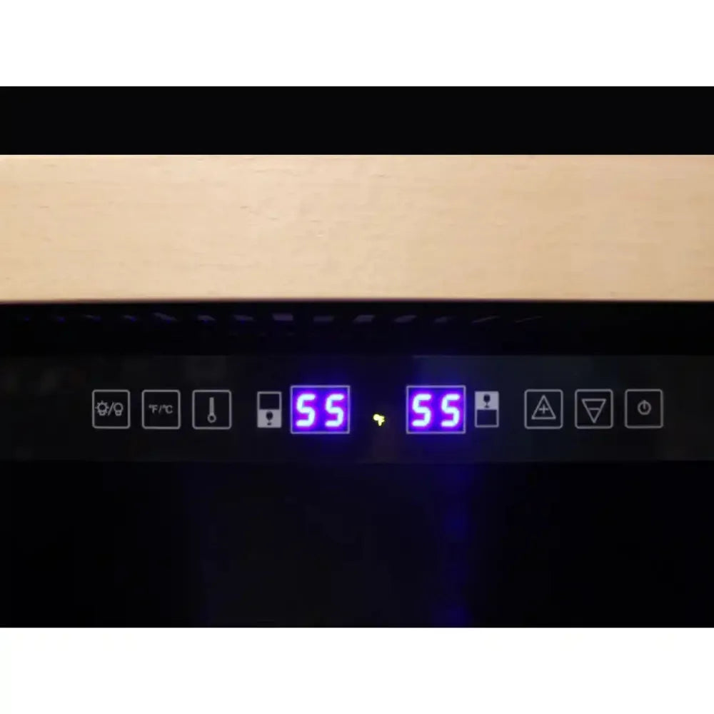 Close Up Photo of Vinotemp EL-168WCST Wine Fridge Digital Temperature Display