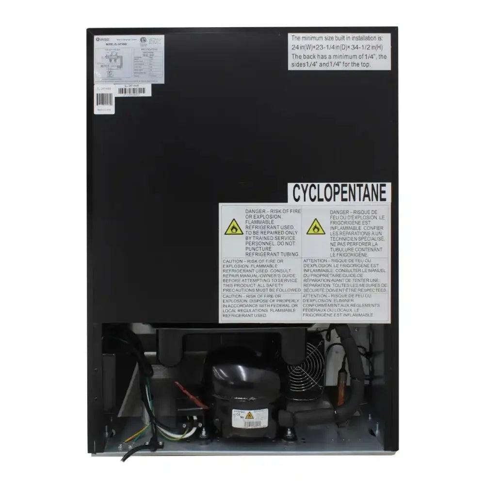 Back Side Photo of Vinotemp EL-24THWB Wine and Beverage Refrigerator