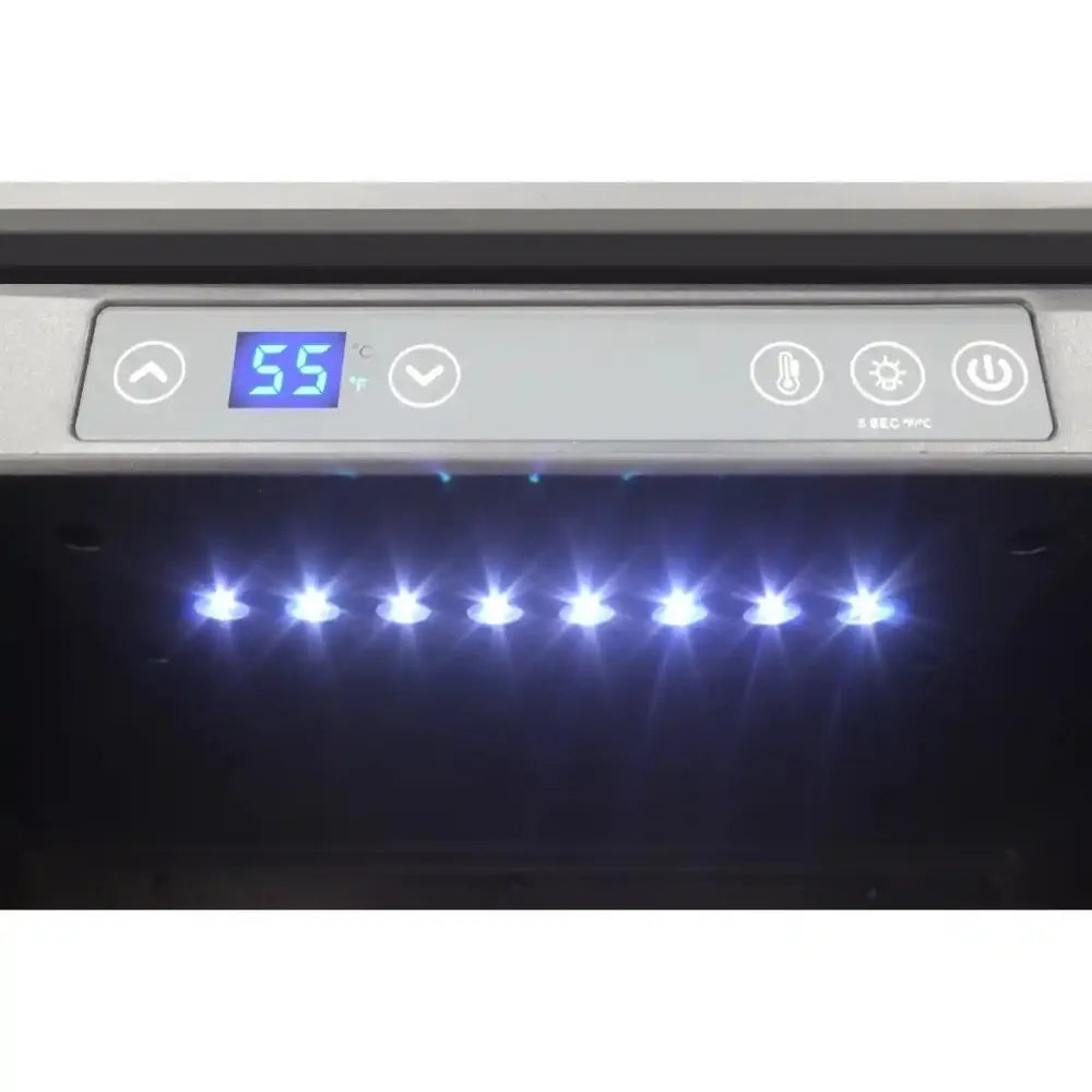 Vinotemp EL-24THWB Wine and Beverage Fridge Blue LED Light Photo