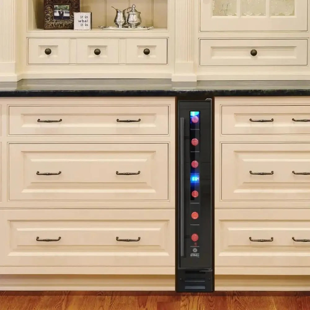 Photo of EL-7TS-BLACK Wine Chiller Dining Room Set Up