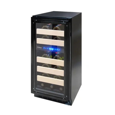 Vinotemp VT-15PR28 Dual-Zone 15" Wine Cooler with Wine Bottles