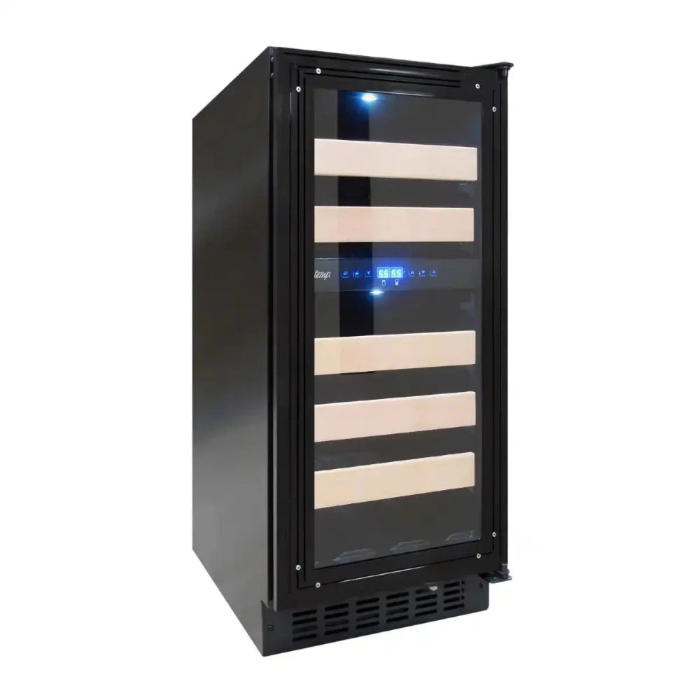 Vinotemp VT-15PR28 Dual-Zone 15 Wine Cooler Front Angle Photo
