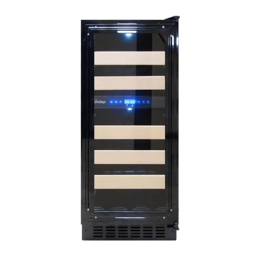 Vinotemp VT-15PR28 Dual-Zone 15 Wine Cooler Front View Image
