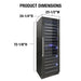 Vinotemp VT-24PR125 Dimensions Diagram