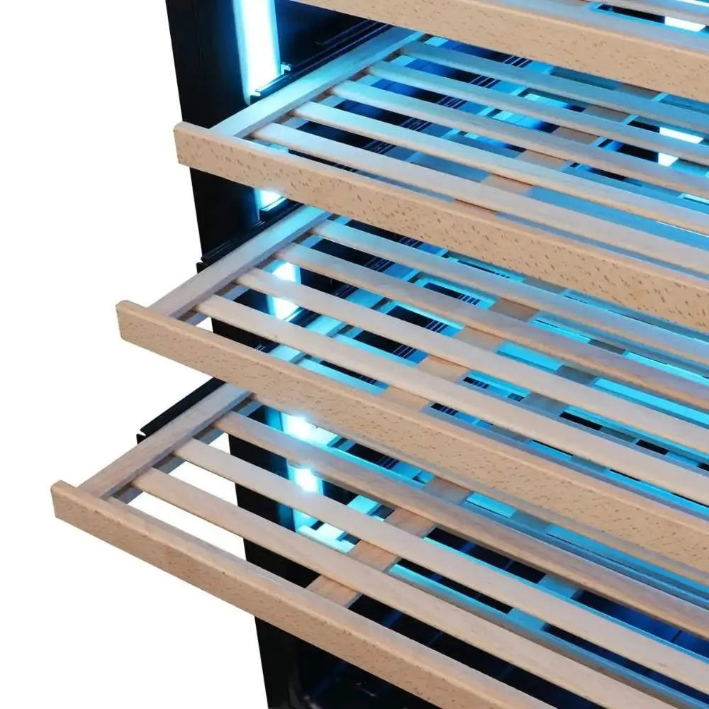 Photo of Vinotemp Vinoglow 41-Bottle Wine Cooler Slide Out Racks