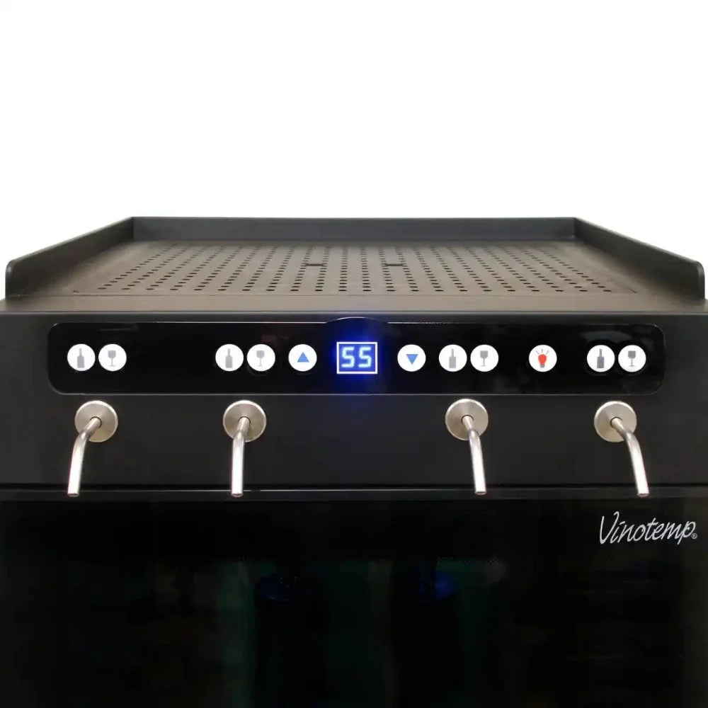 Vinotemp Wine Dispenser Faucets Close Up Photo