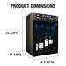 Vinotemp Wine Dispenser Product Dimensions Illustration