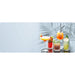 Colorful cocktails filled with nugget ice showing drink uses for the Kismile Z5815NH Countertop Ice Maker