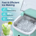 Ice output specs of 33 lbs per day and 12 minute first batch for the Kismile Z5815NH Countertop Ice Maker