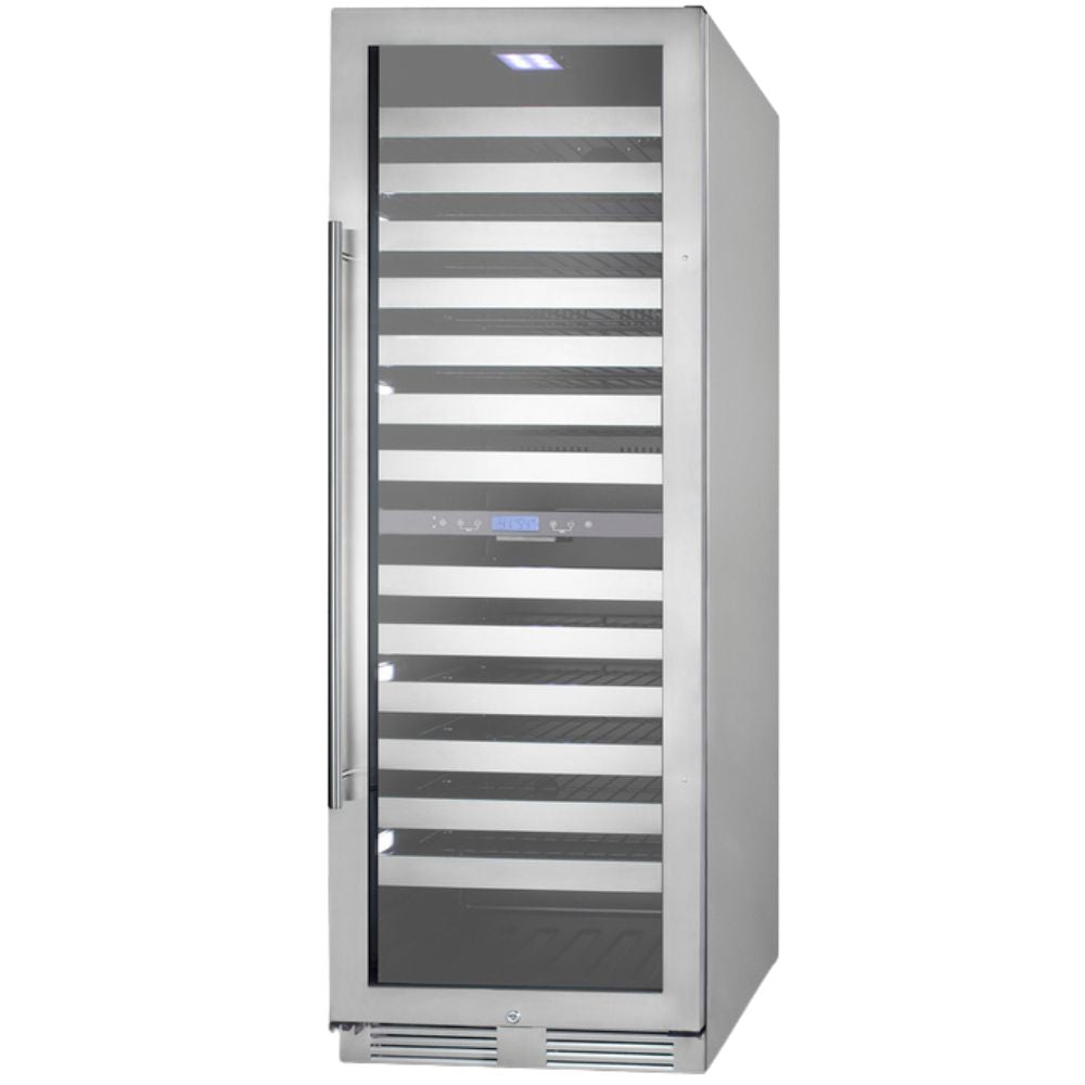 Summit 24" Wide 163 Bottle Dual-Zone Built-In Wine Cooler