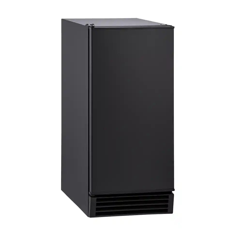 Maxx Ice Self-Contained Indoor Ice Machine, 15"W, 50 lbs/Day, Full Dice Ice Cubes, Energy Star Listed, in Black (MIM50V)